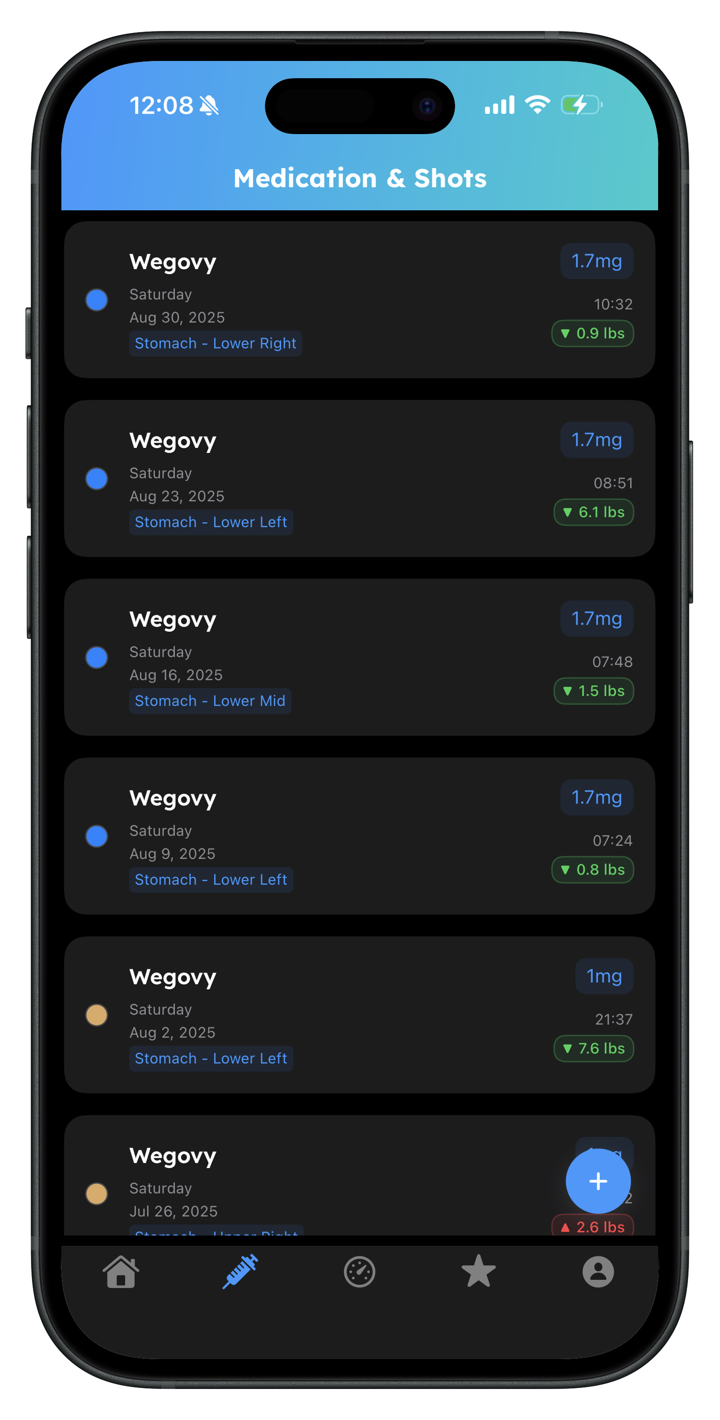 apps that sync weight data with glp-1 injection schedules Jabby — The #1 GLP-1 Injection Tracker for iOS
