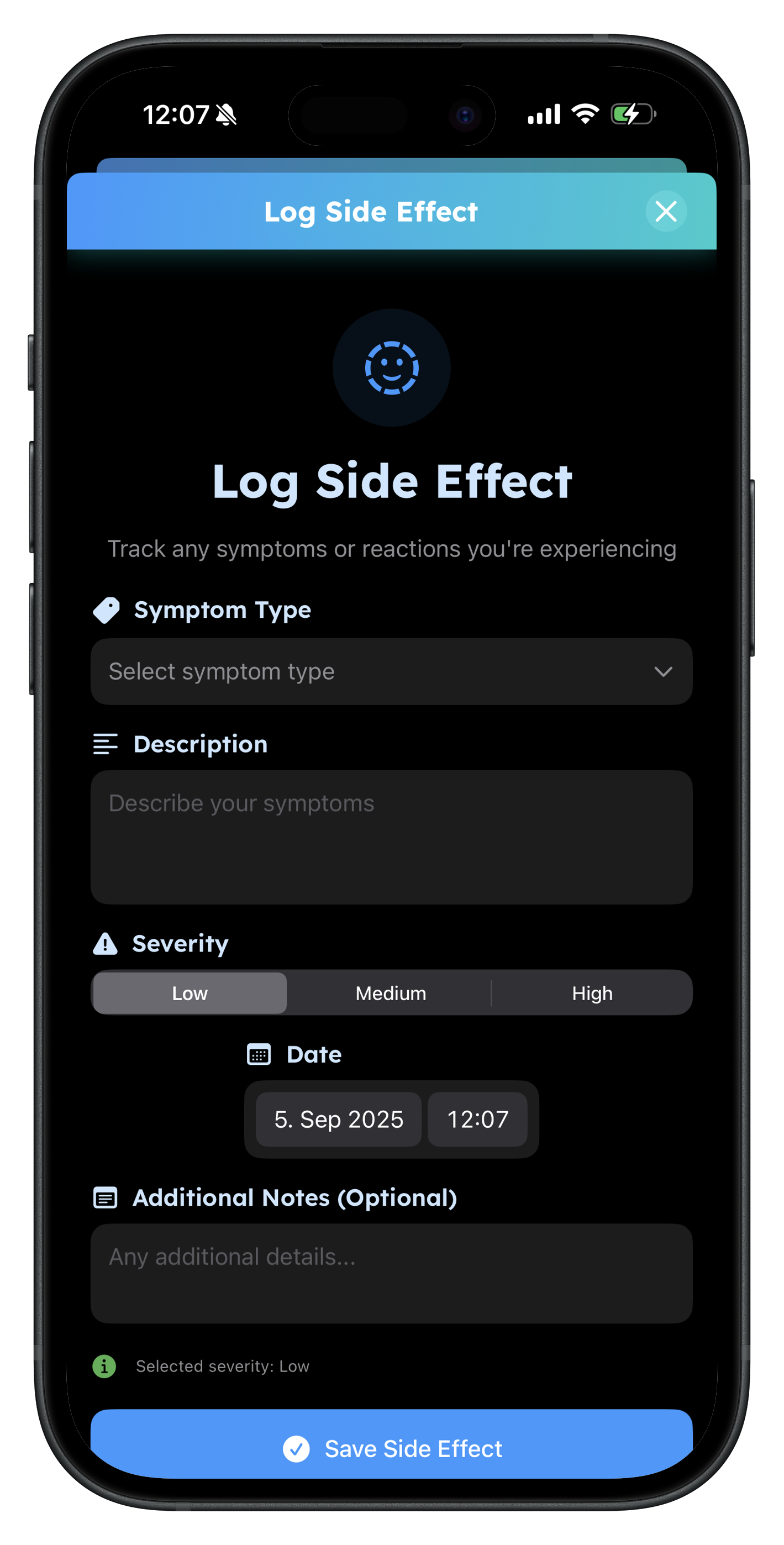 Jabby Side Effect Tracking